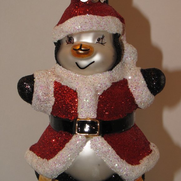 3pc Radko Celebrations Santa Penguin Xmas Ornament - Picture 3 of 3